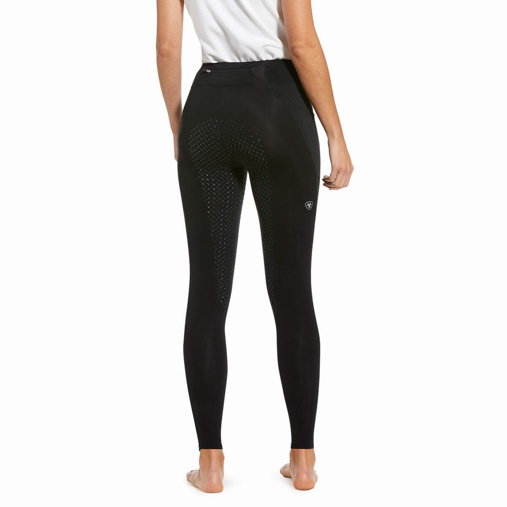 Black Women's Ariat Prevail Insulated Full Seat Pants | 4823-IBQJE