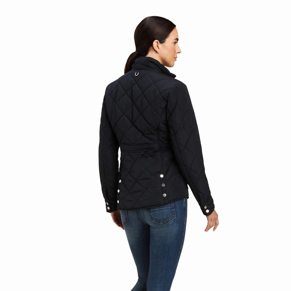 Black Women's Ariat Province Jackets | 8630-PQEUY