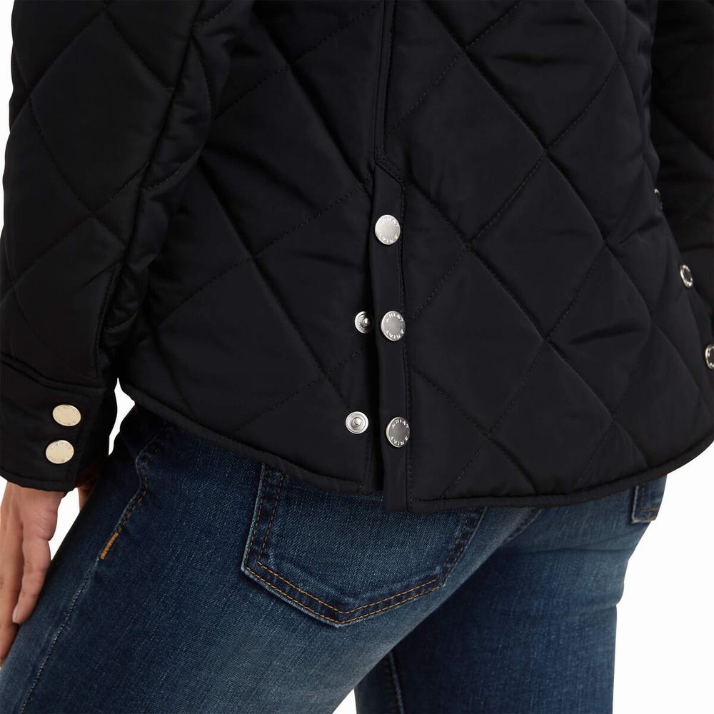 Black Women's Ariat Province Jackets | 8630-PQEUY