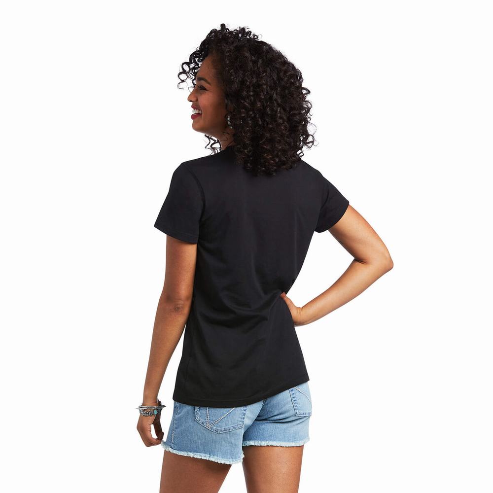 Black Women's Ariat Serape Style Tops | 6875-PWUZE