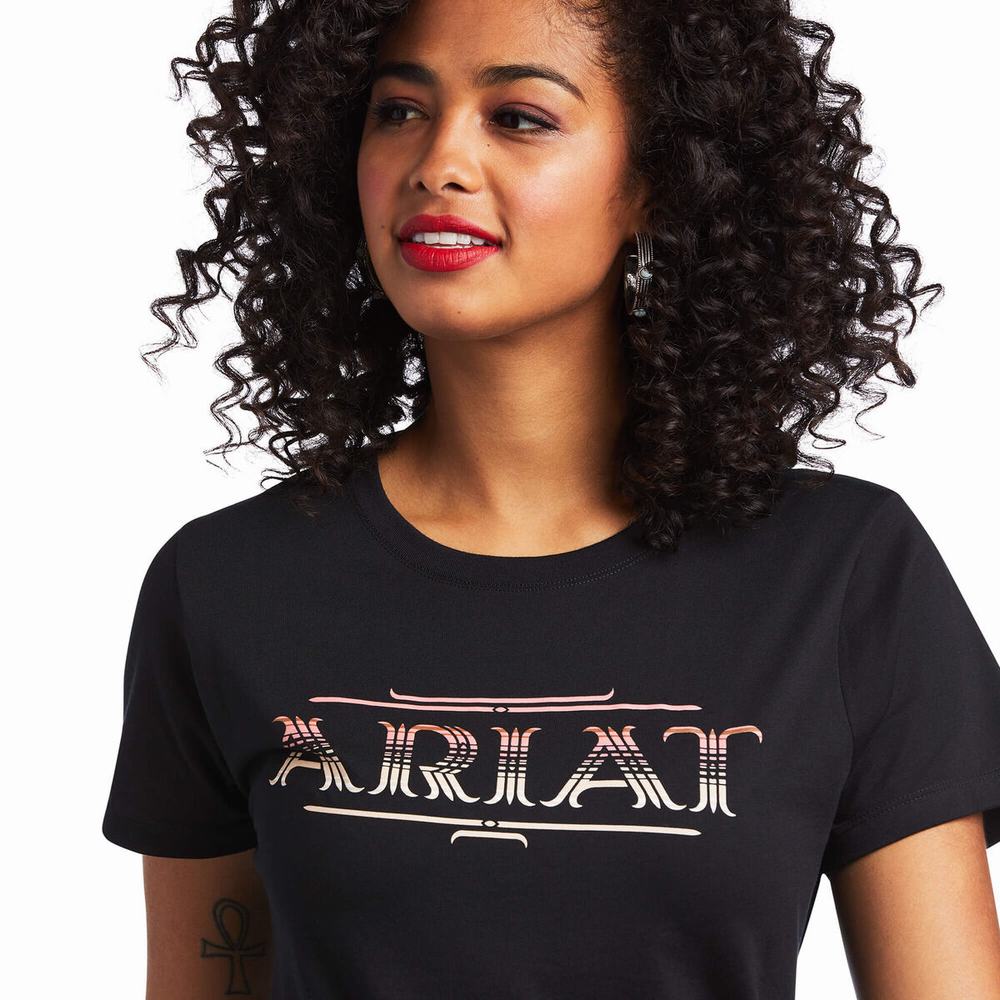 Black Women's Ariat Serape Style Tops | 6875-PWUZE