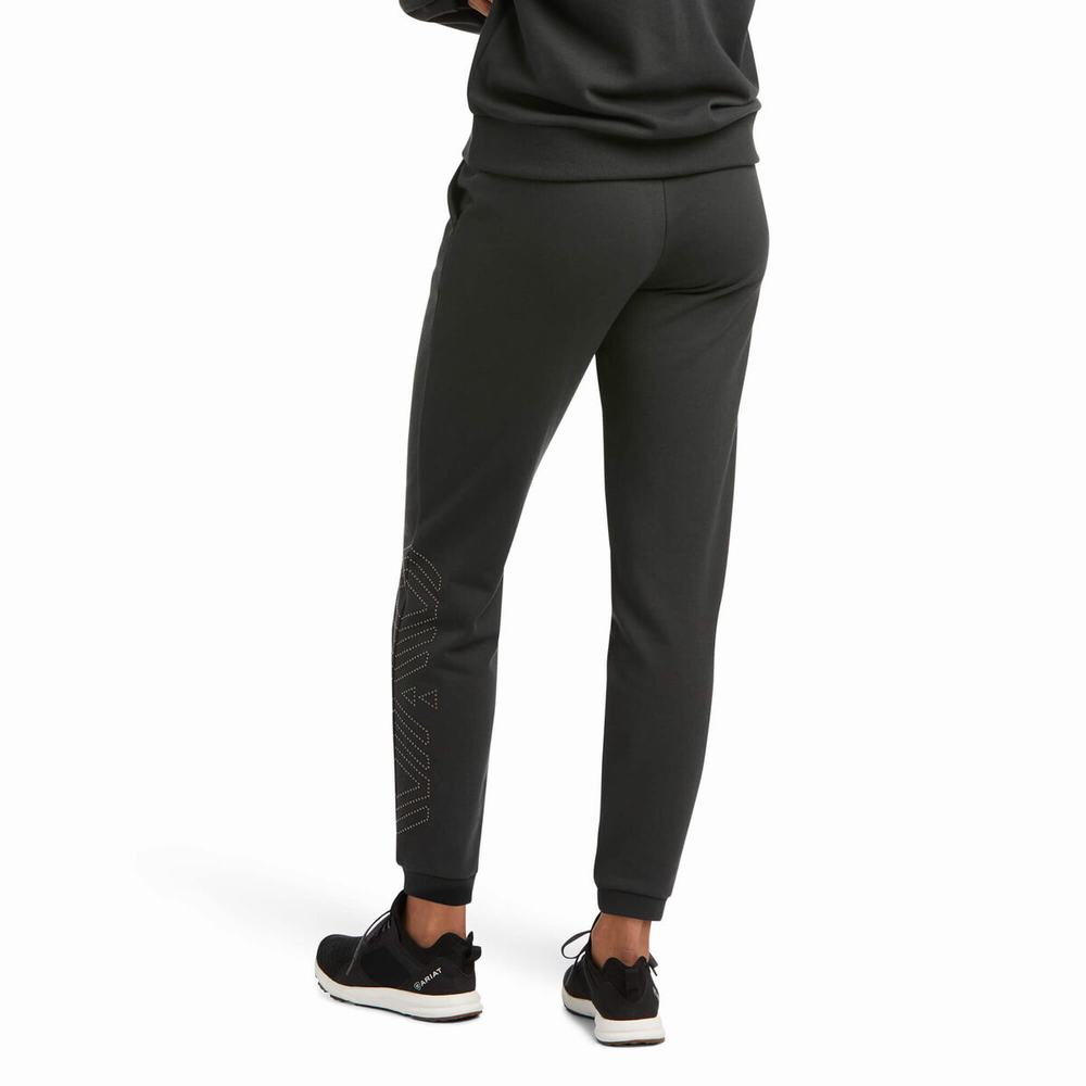 Black Women's Ariat Spark Pants | 1389-YMNBS