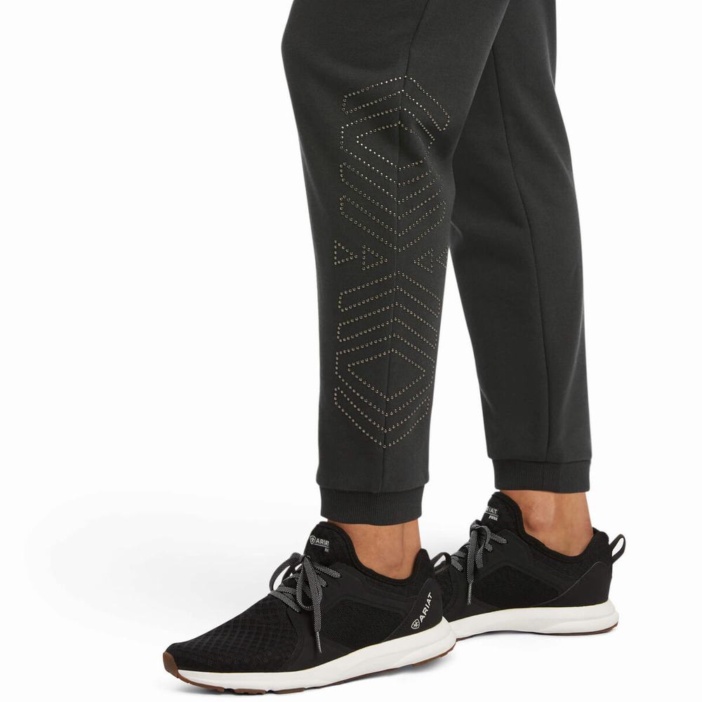 Black Women's Ariat Spark Pants | 1389-YMNBS