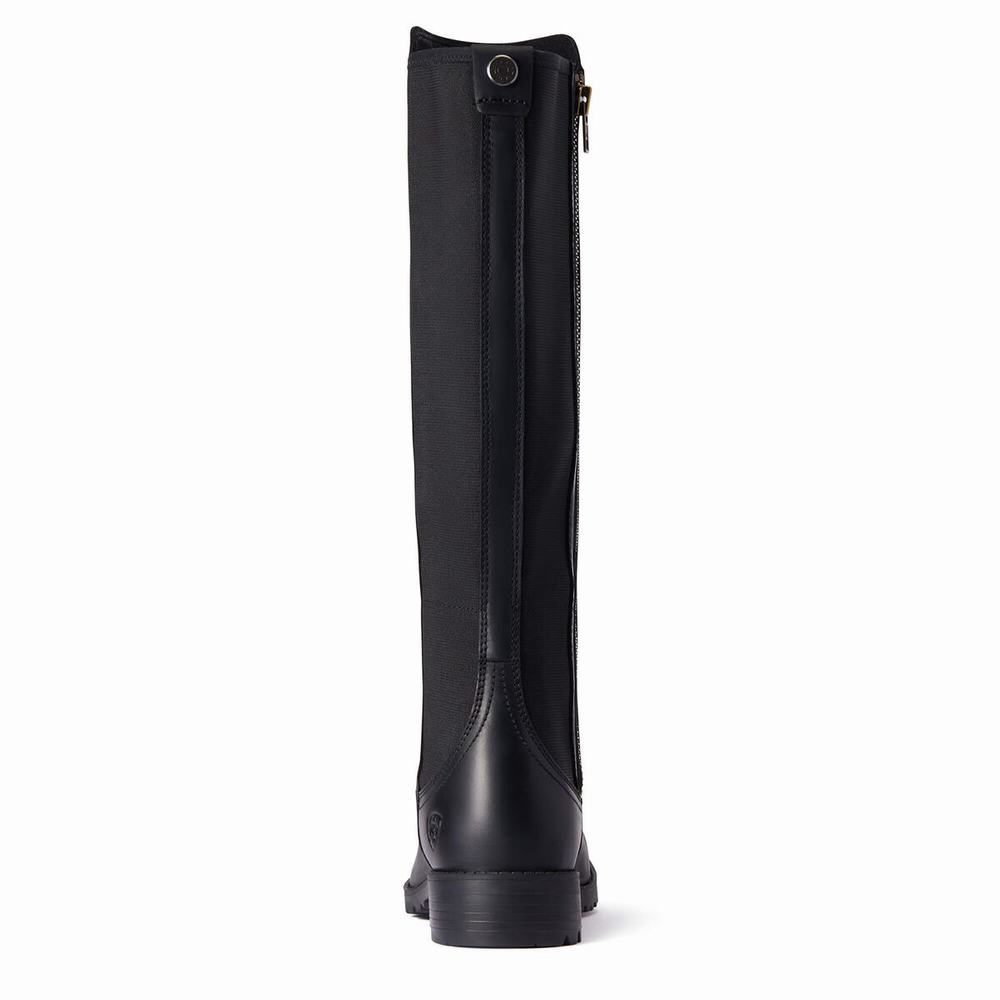 Black Women's Ariat Sutton II Waterproof Dress Boots | 6781-KCXRI