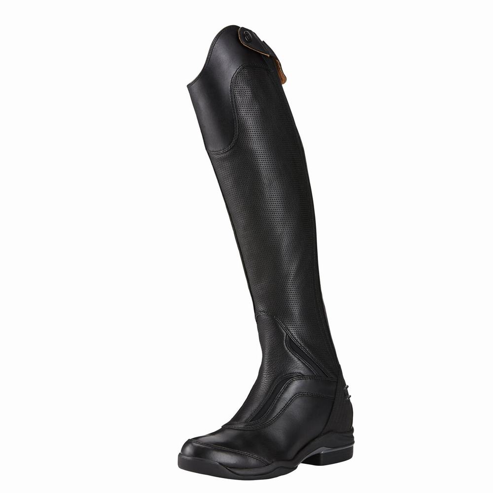 Black Women\'s Ariat V SPORT TALL ZIP English Riding Boots | 5149-ISJPY