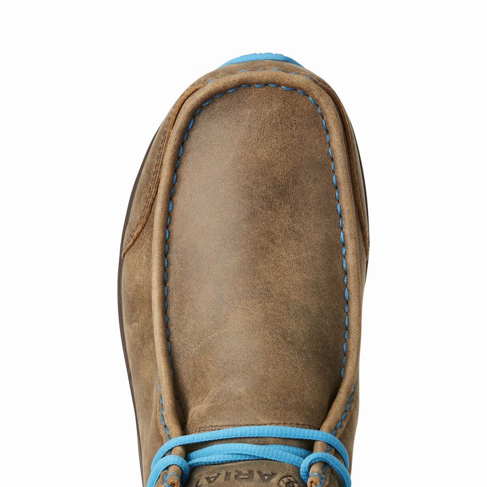 Brown Blue Men's Ariat Spitfire Sneakers | 9736-SHQLF