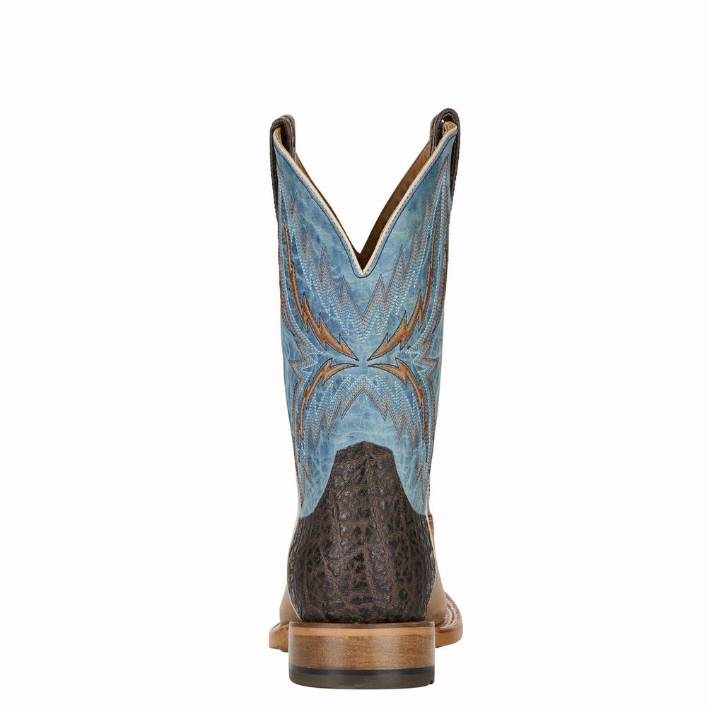 Brown Men's Ariat Arena Rebound Western Boots | 2431-WTPHM