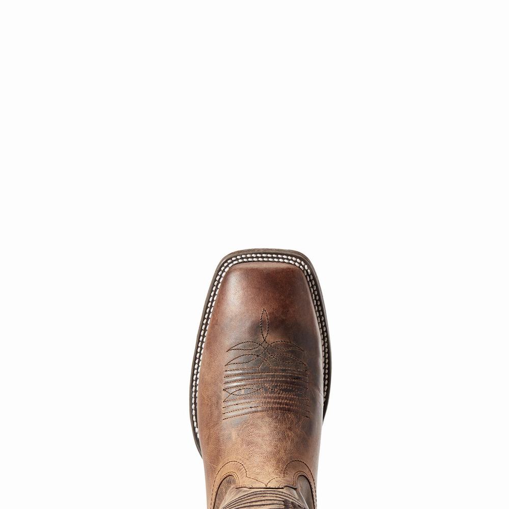 Brown Men's Ariat Circuit Patriot Western Boots | 3495-WUEOD