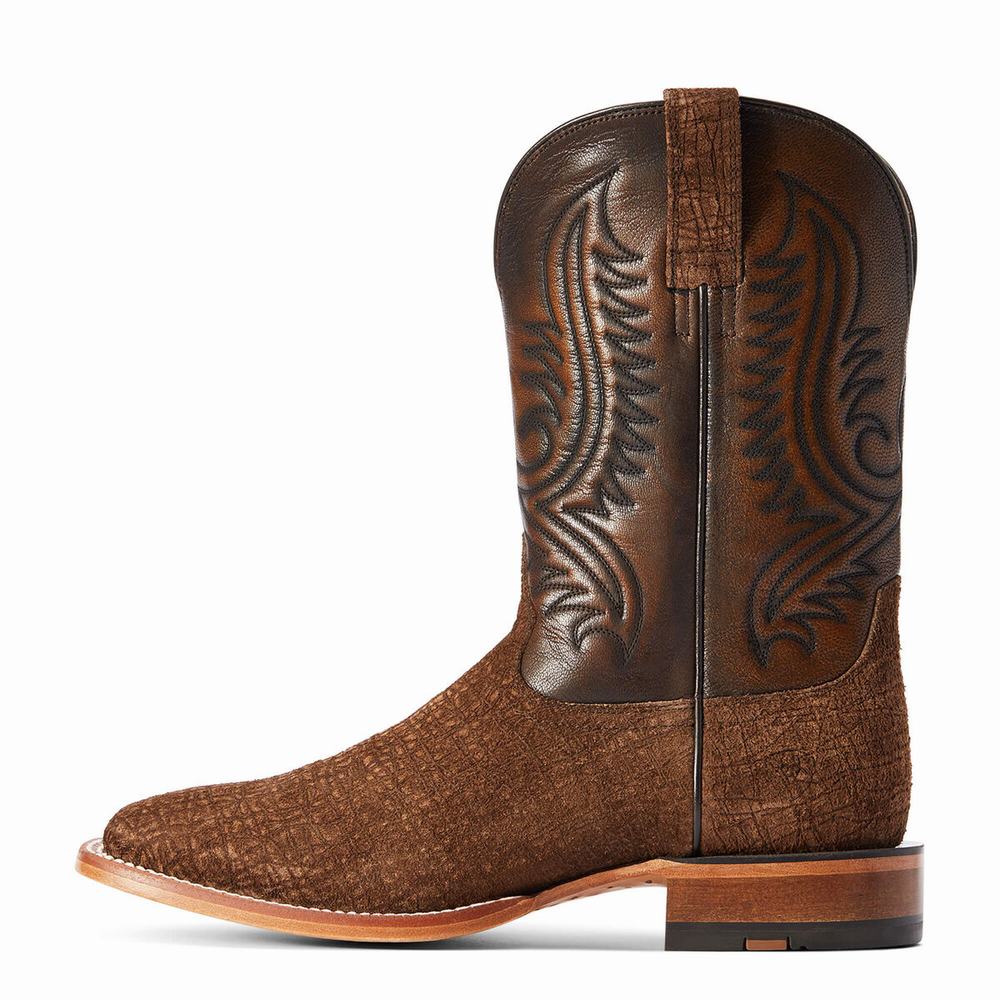 Brown Men's Ariat Circuit Paxton Western Boots | 0857-UZRJT