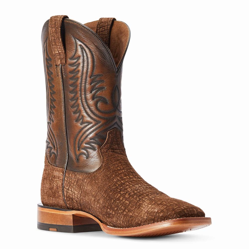 Brown Men's Ariat Circuit Paxton Western Boots | 0857-UZRJT