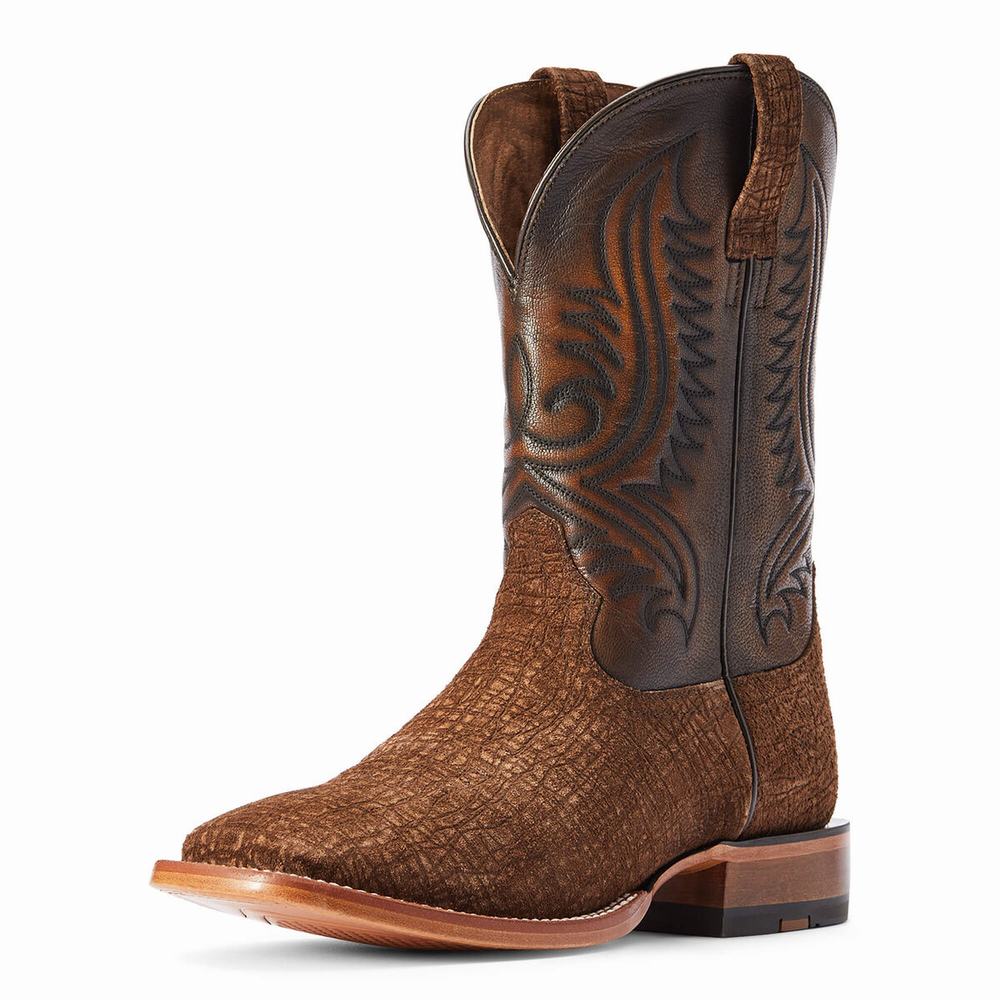 Brown Men\'s Ariat Circuit Paxton Western Boots | 0857-UZRJT