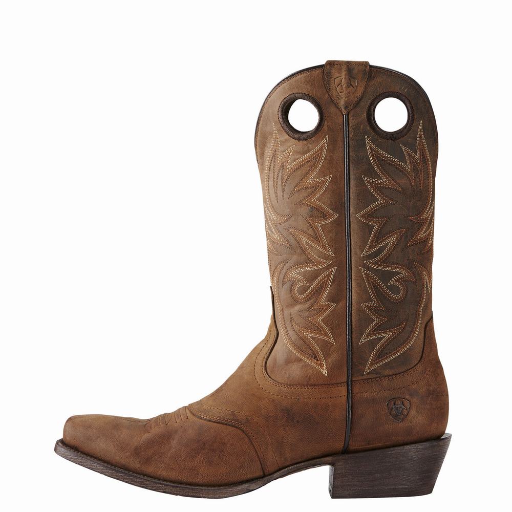 Brown Men's Ariat Circuit Striker Western Boots | 5842-WMAEX