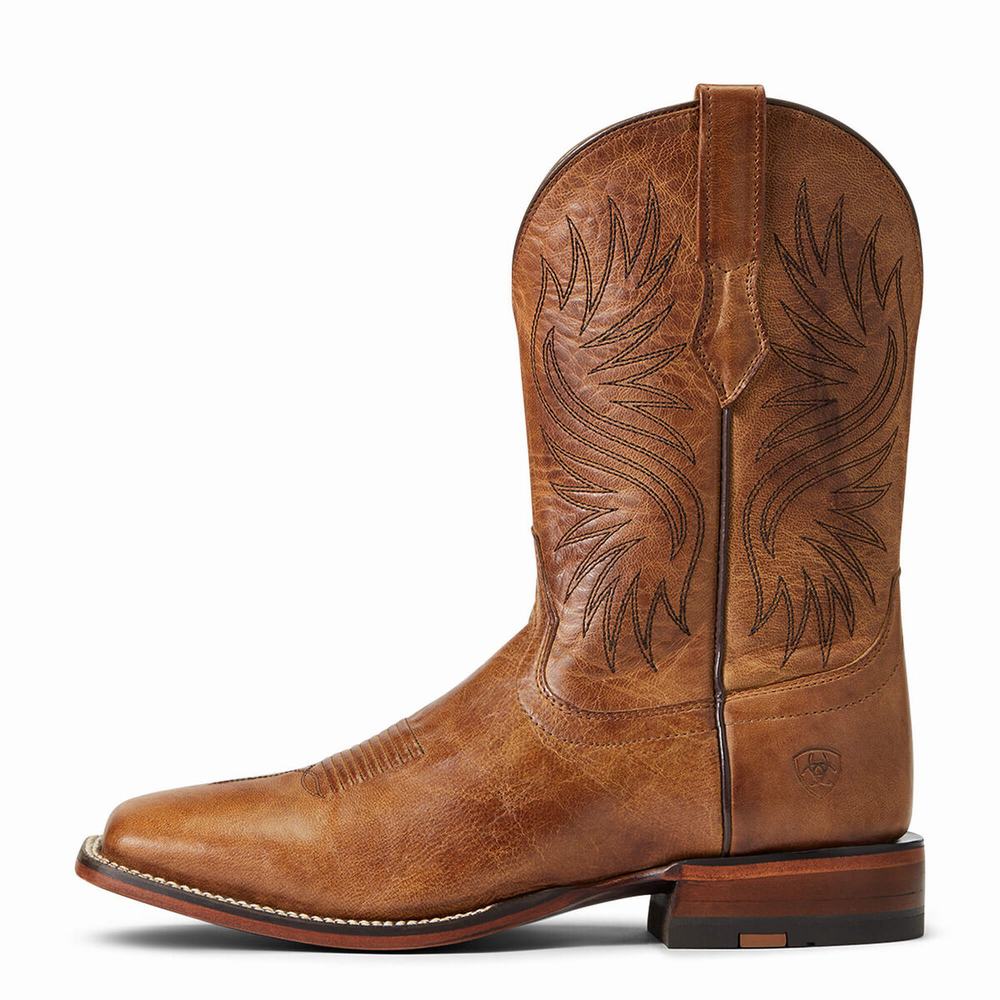 Brown Men's Ariat Circuit Wagner Western Boots | 5649-BFOTJ