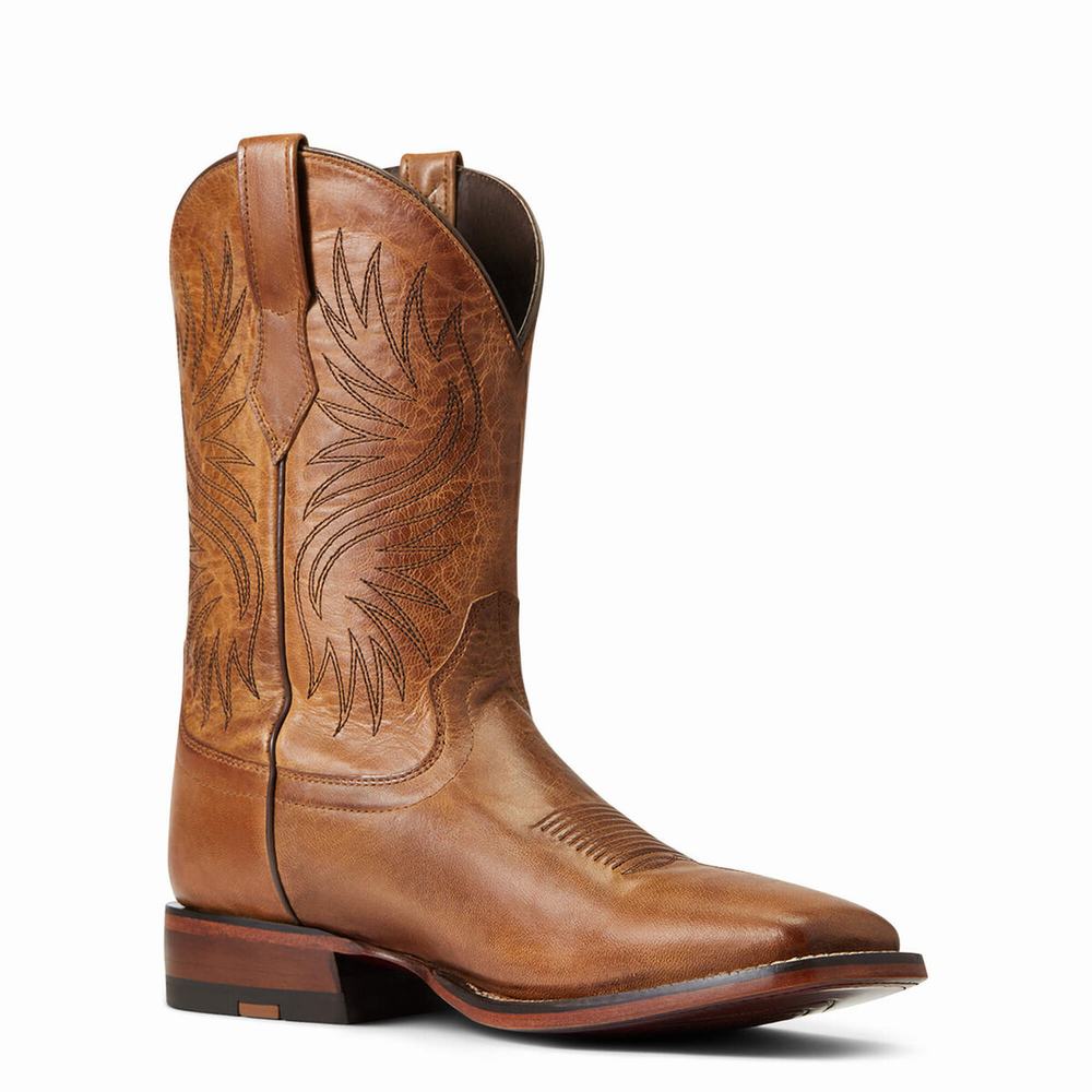 Brown Men's Ariat Circuit Wagner Western Boots | 5649-BFOTJ