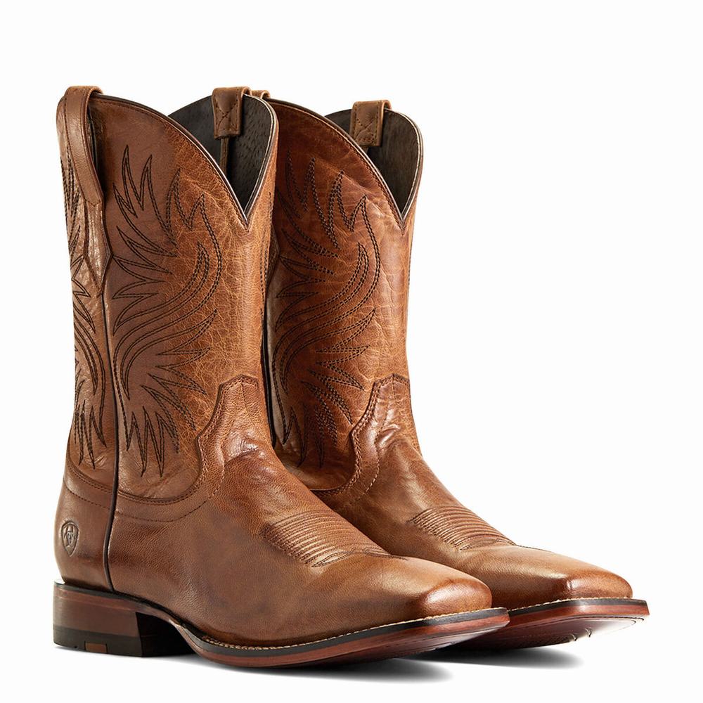 Brown Men's Ariat Circuit Wagner Western Boots | 5649-BFOTJ