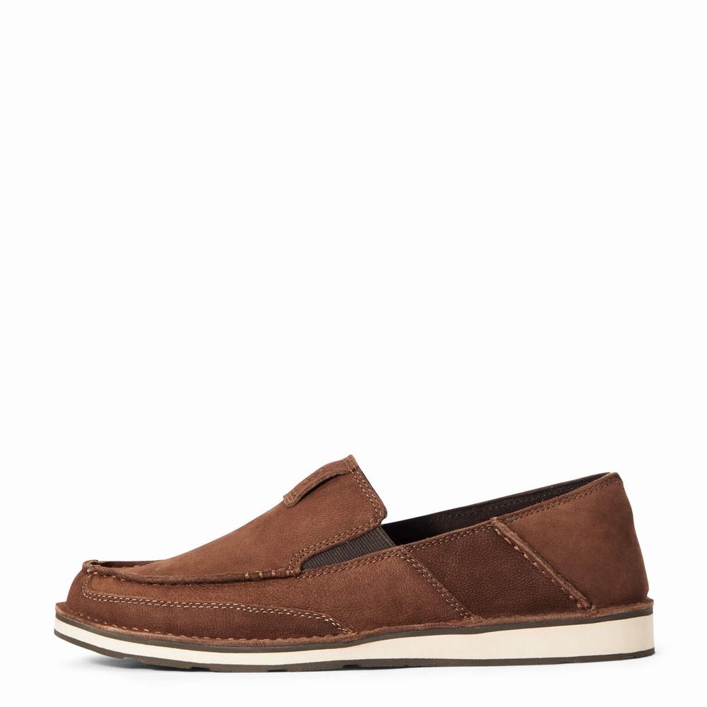 Brown Men's Ariat Cruiser Sneakers | 2043-KLZRY