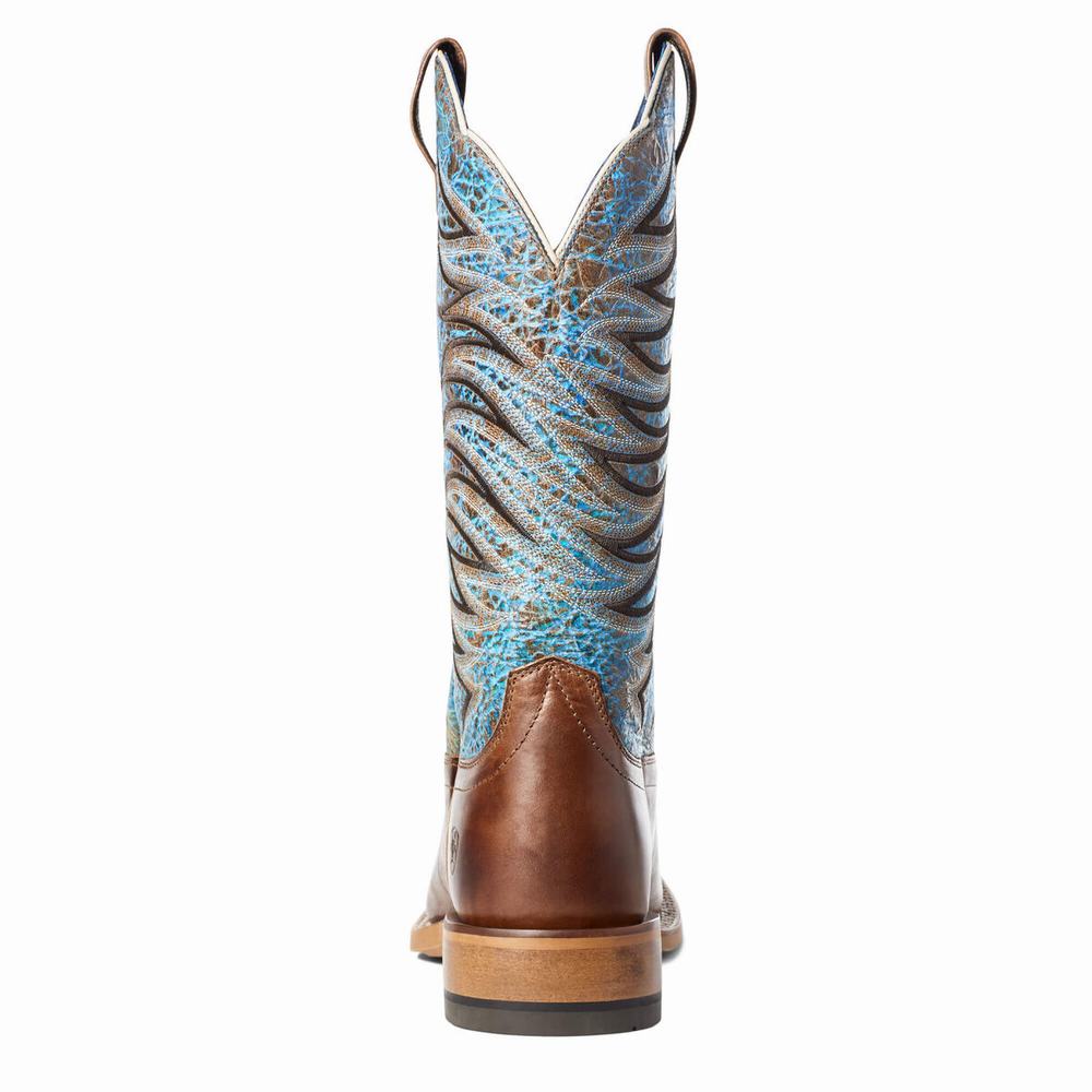 Brown Men's Ariat Firecatcher Western Boots | 2438-YVCAK