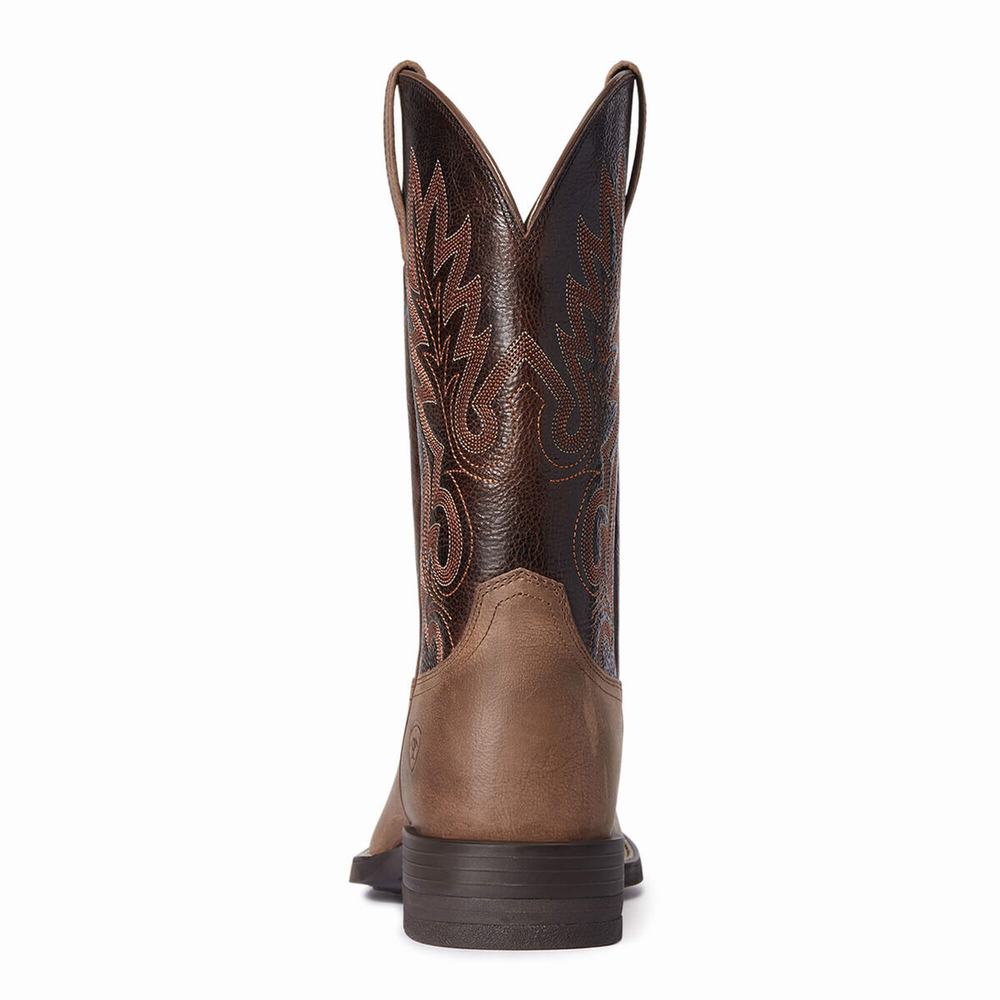 Brown Men's Ariat Layton Western Boots | 2859-PETMY