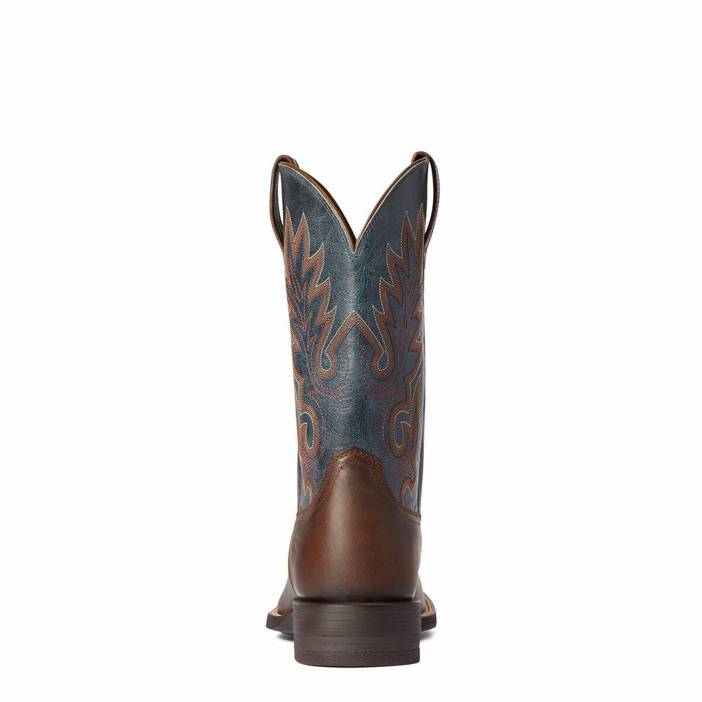 Brown Men's Ariat Layton Western Boots | 3278-ZSXLM