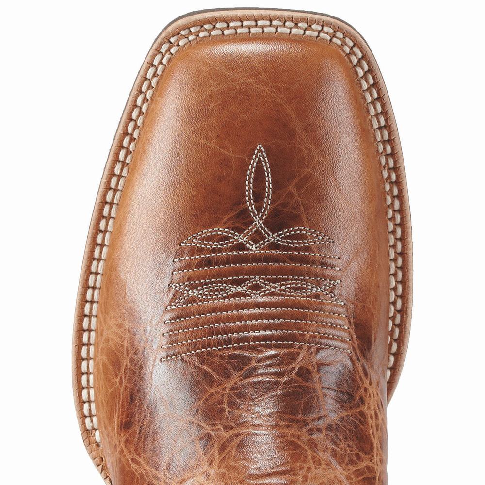 Brown Men's Ariat Nighthawk Western Boots | 8016-NKQZA