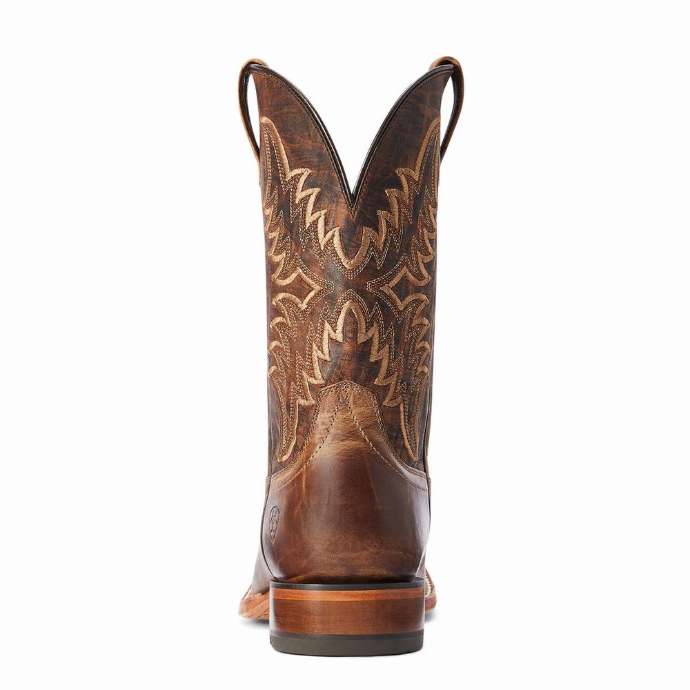 Brown Men's Ariat Point Ryder Western Boots | 1906-LUNQO