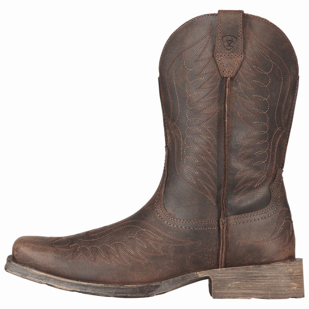 Brown Men's Ariat Rambler Phoenix Dress Boots | 9415-JIWOP