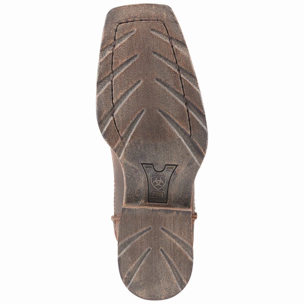 Brown Men's Ariat Rambler Phoenix Dress Boots | 9415-JIWOP