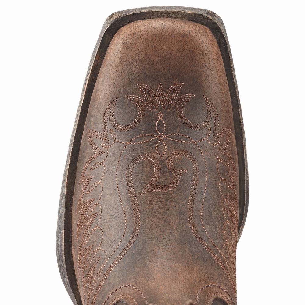 Brown Men's Ariat Rambler Phoenix Dress Boots | 9415-JIWOP