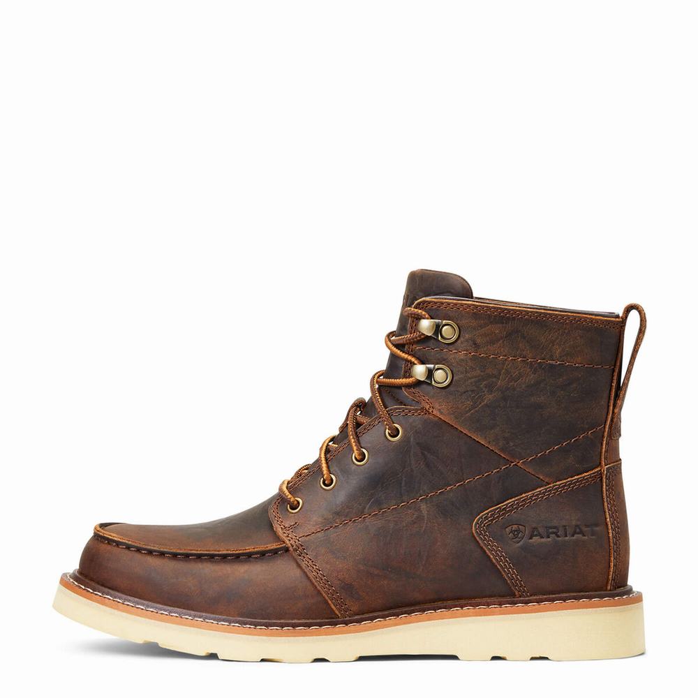 Brown Men's Ariat Recon Lace Dress Boots | 8430-DAJEM