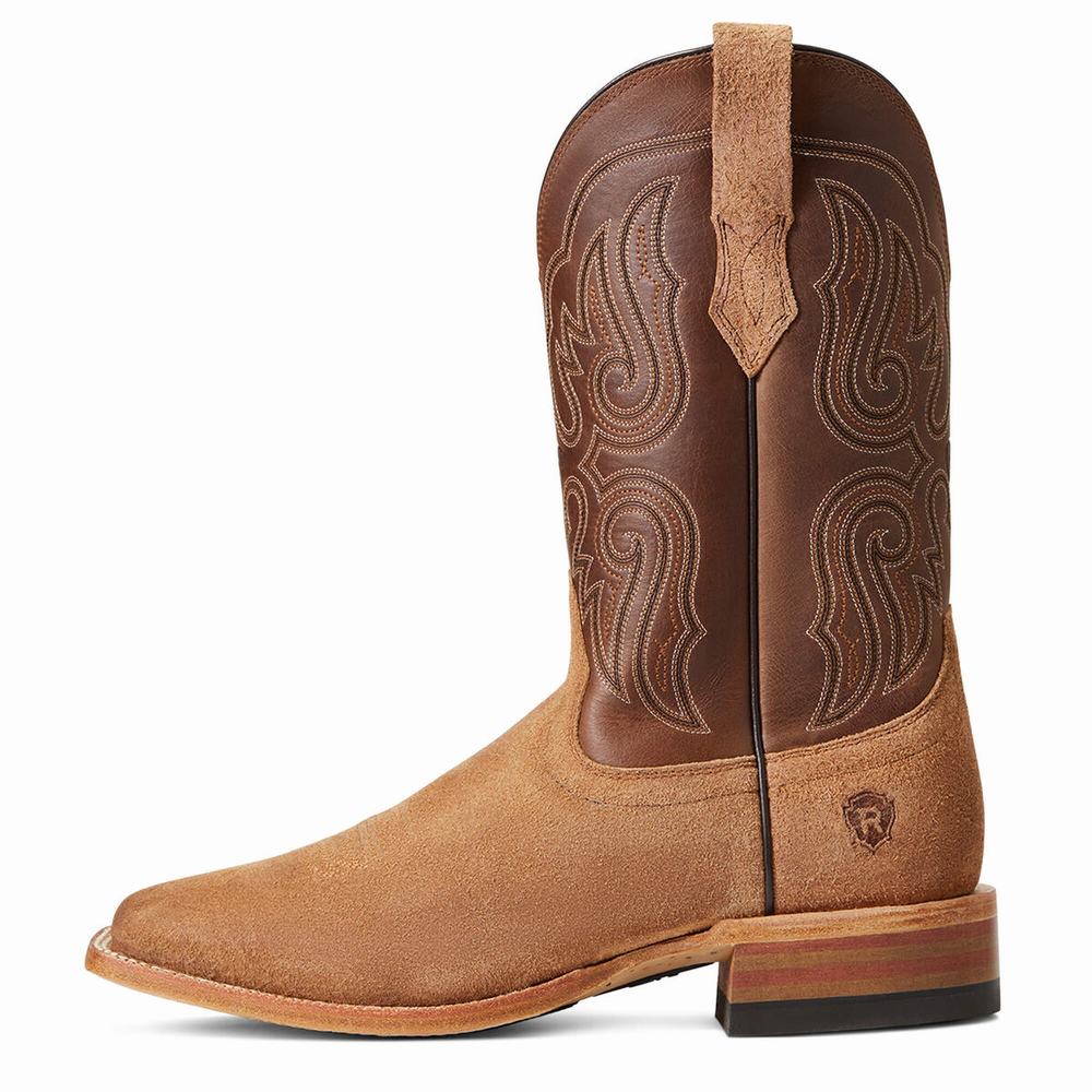 Brown Men's Ariat Relentless Sic 'Em Western Boots | 8607-JGYHT