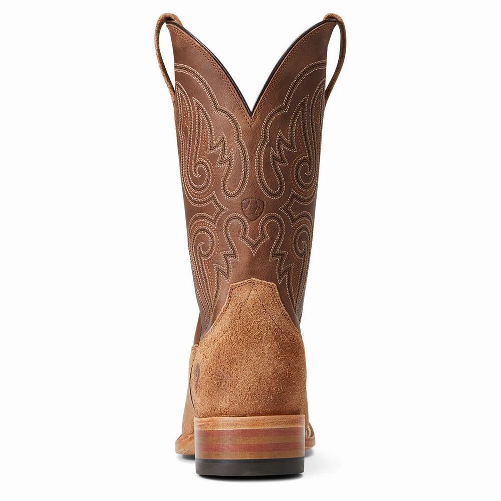 Brown Men's Ariat Relentless Sic 'Em Western Boots | 8607-JGYHT