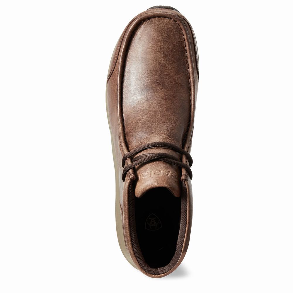 Brown Men's Ariat Spitfire Sneakers | 1430-QJYBM