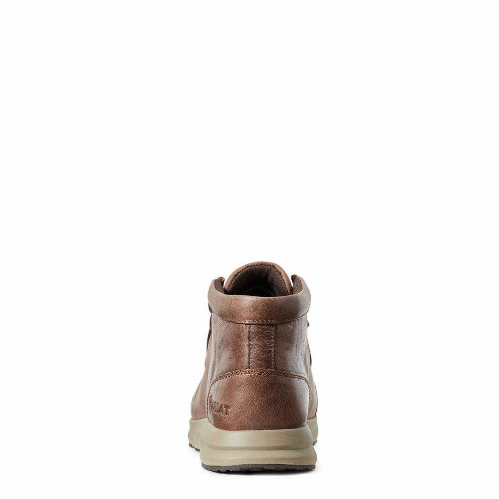 Brown Men's Ariat Spitfire Sneakers | 1430-QJYBM