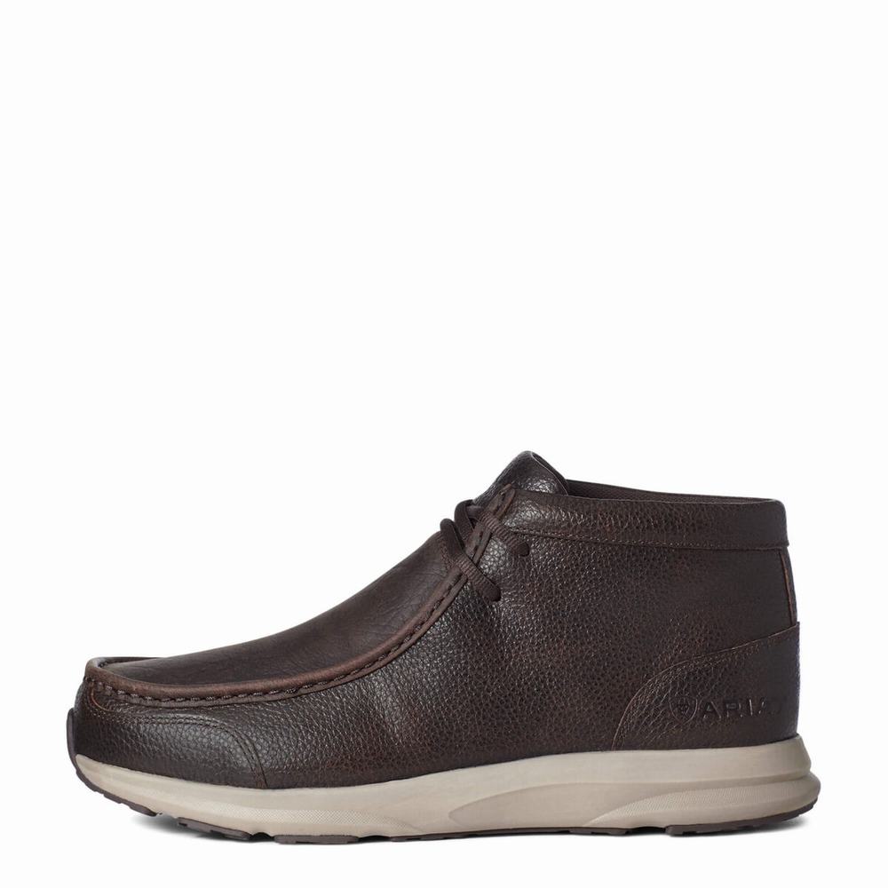 Brown Men's Ariat Spitfire Sneakers | 1857-OKRDB