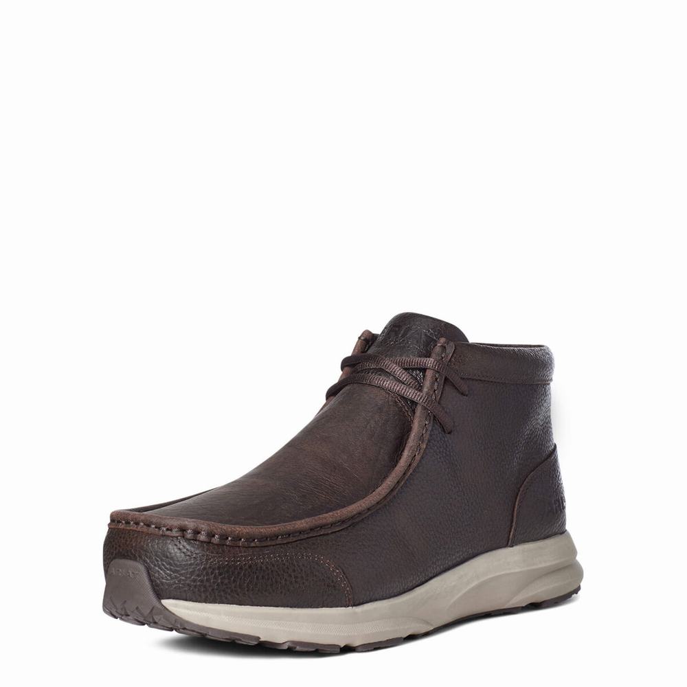 Brown Men\'s Ariat Spitfire Sneakers | 1857-OKRDB