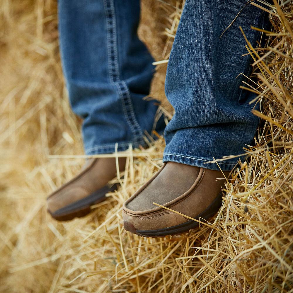 Brown Men's Ariat Spitfire Sneakers | 3264-DYFTB