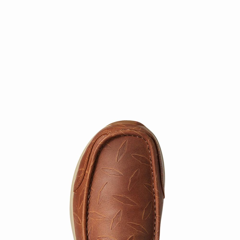 Brown Men's Ariat Spitfire Sneakers | 6483-BSCJU