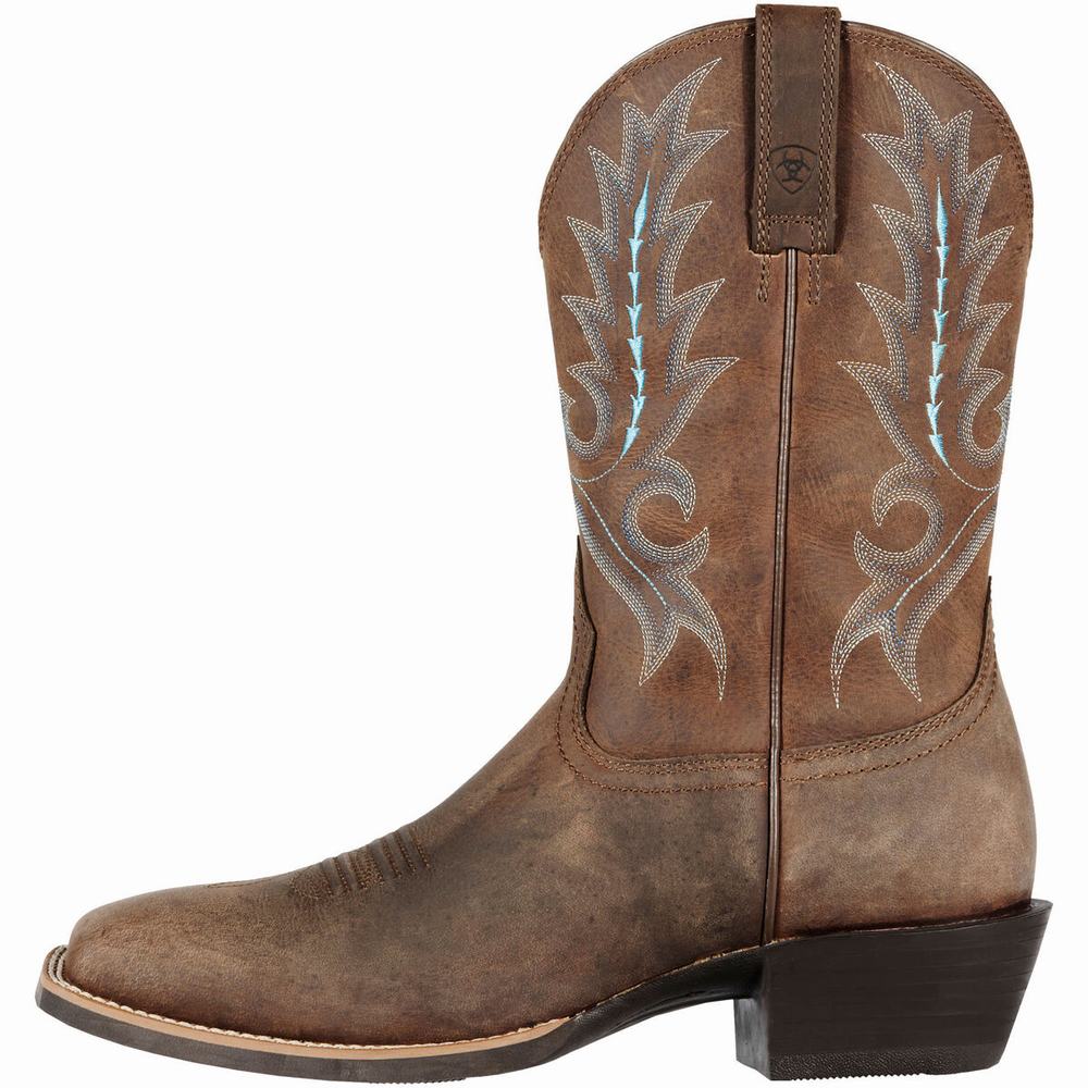 Brown Men's Ariat Sport Outfitter Western Boots | 6542-KUFQP