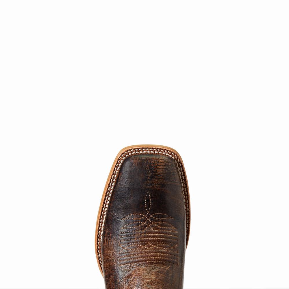 Brown Men's Ariat Standout Western Boots | 6794-ISXBT