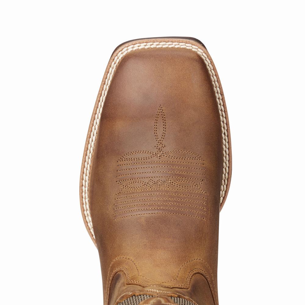 Brown Men's Ariat VentTEK Ultra Western Boots | 3208-BQEIJ