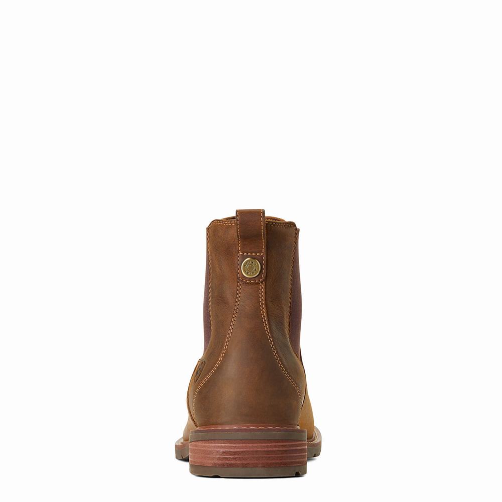 Brown Men's Ariat Wexford Waterproof Waterproof Boots | 5981-KFXDL