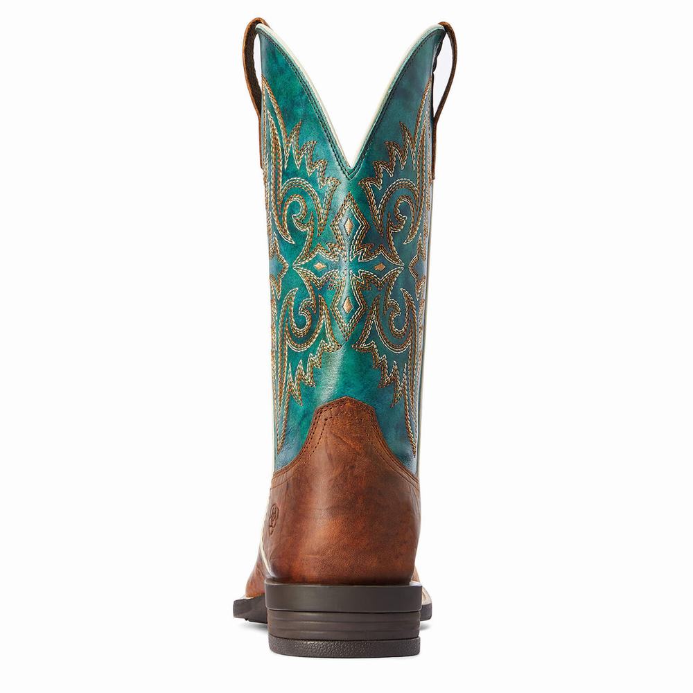 Brown Men's Ariat Wild Thang Western Boots | 7854-EMQGI