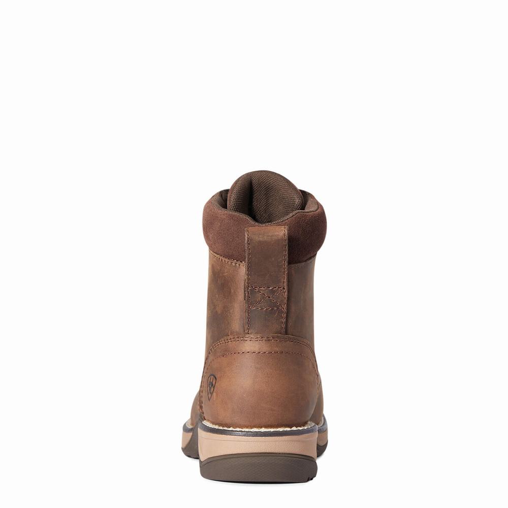 Brown Women's Ariat Anthem Round Toe Lacer Western Boots | 1325-MGAFU