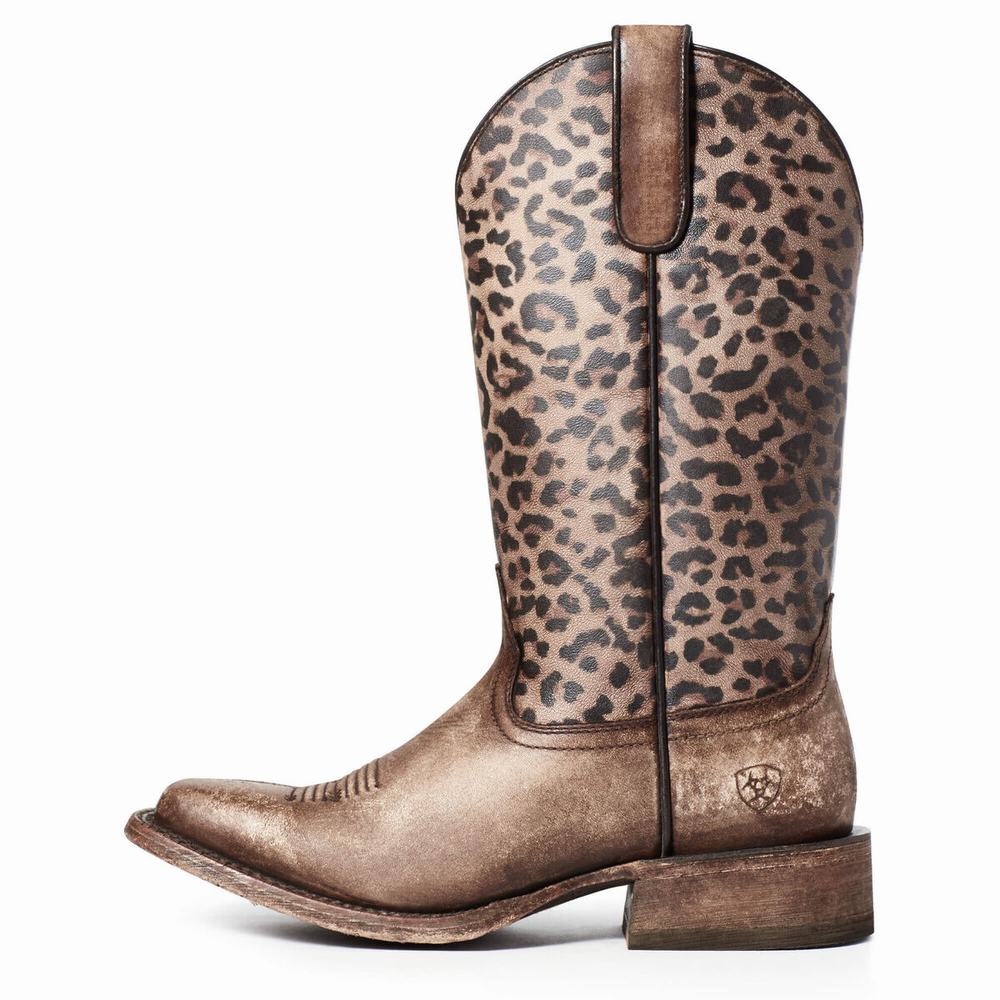 Brown Women's Ariat Circuit Savanna Western Boots | 4710-NYOAR