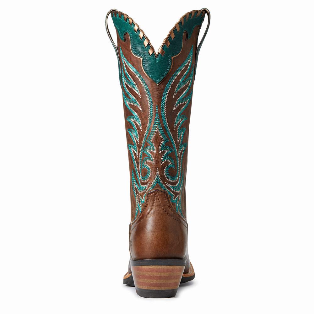 Brown Women's Ariat Crossfire Picante Western Boots | 5940-WRNFA