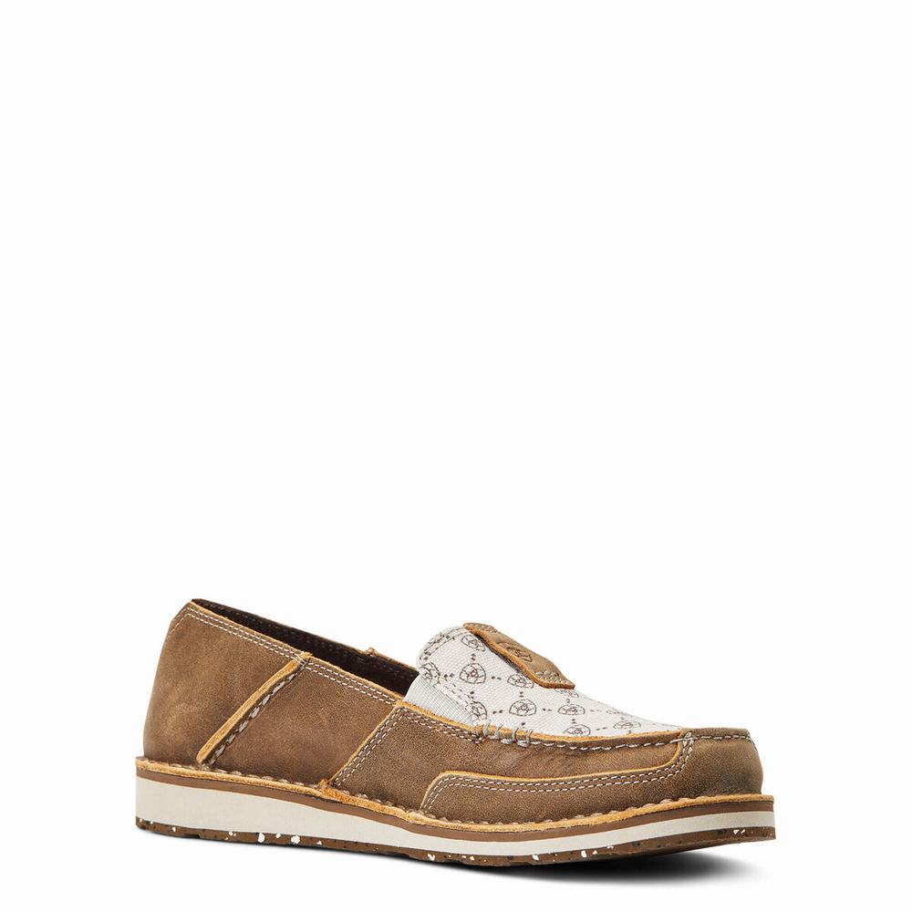 Brown Women's Ariat Cruiser Sneakers | 3102-KESAY