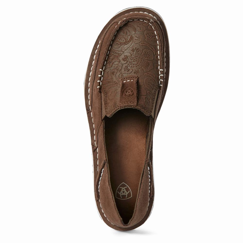 Brown Women's Ariat Cruiser Sneakers | 4360-YSIXM