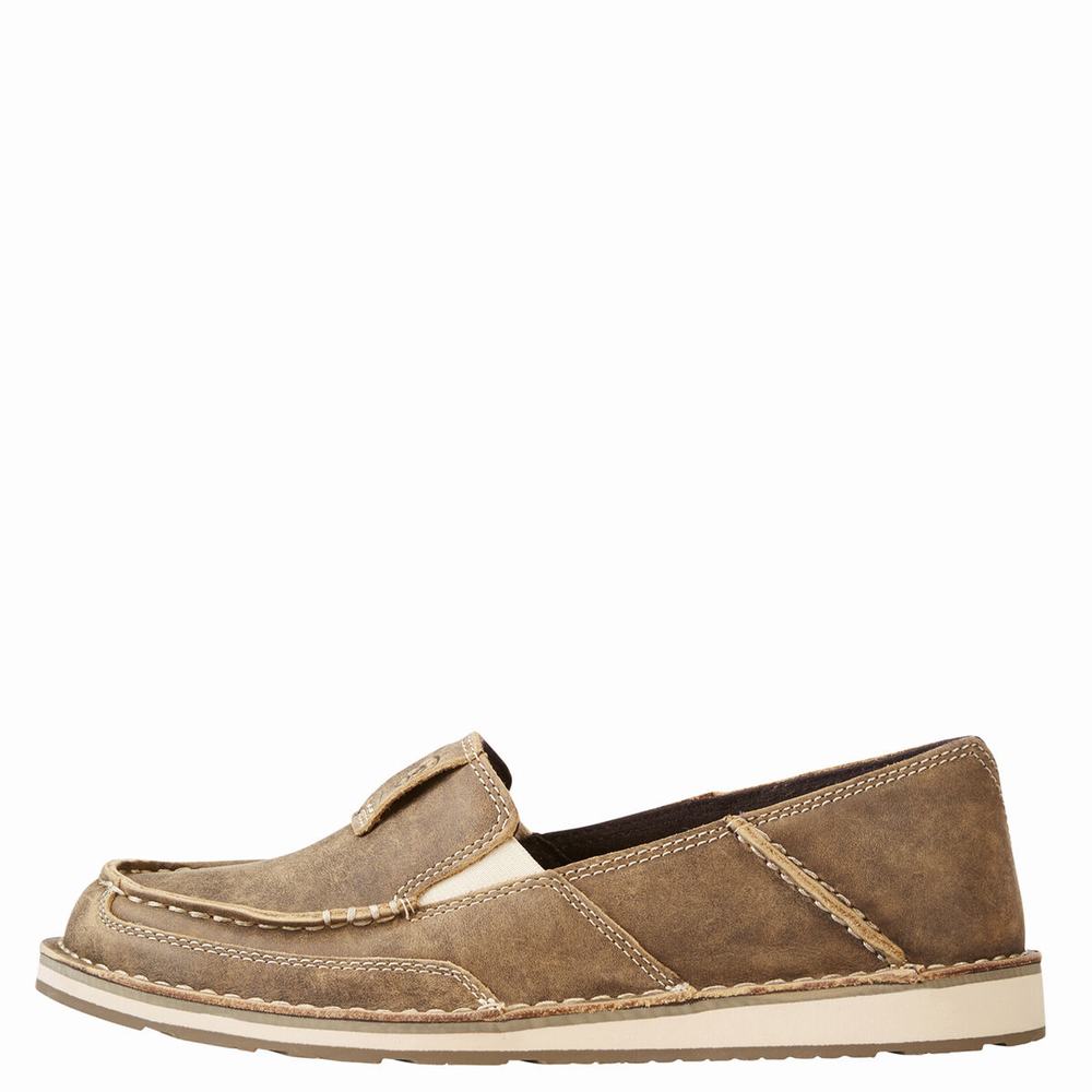 Brown Women's Ariat Cruiser Sneakers | 5328-PUCAD