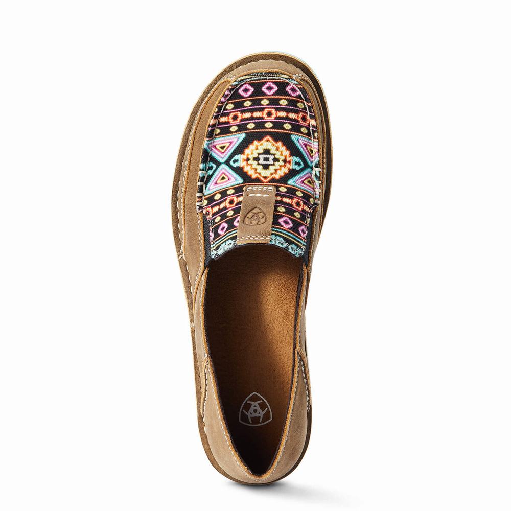 Brown Women's Ariat Cruiser Sneakers | 8423-ENYUQ