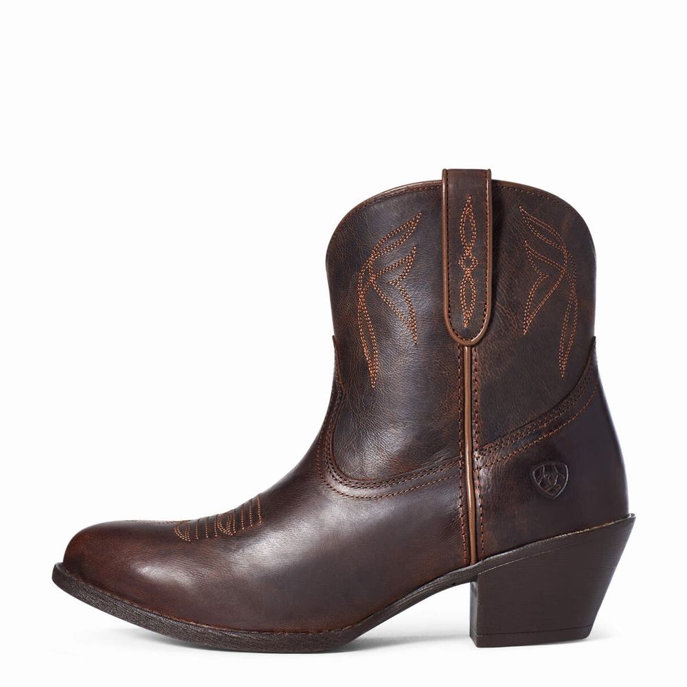 Brown Women's Ariat Darlin Booties | 9851-ZJCXW